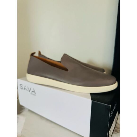 SAVA Nell Flat Italian Leather Slip on Shoe, Size 11.5/12, Euro 42, Gray, NWT - Picture 5 of 16